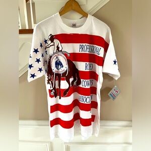 Vintage 1994 PRCA rodeo oversized tee with tags